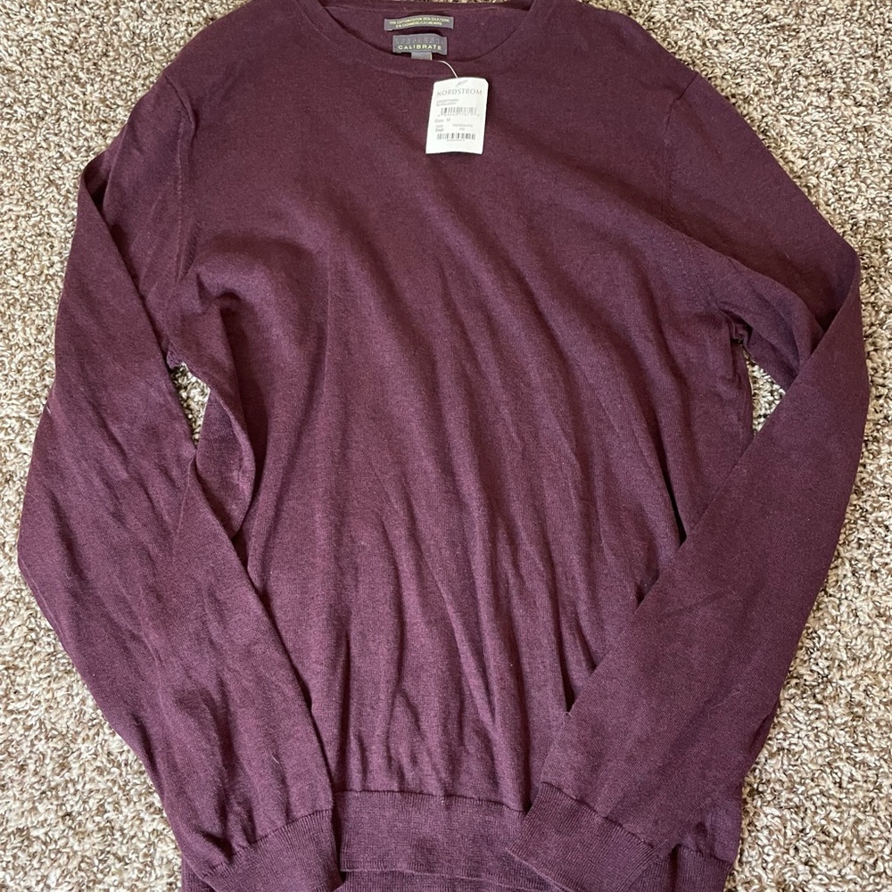 Calibrate Mens Long Sleeve Sweater New